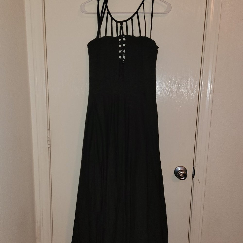 City Chic Plait Detail Maxi Dress